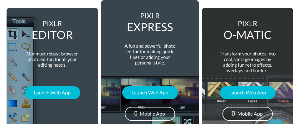 Pixlr tool