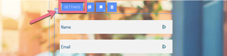form settings