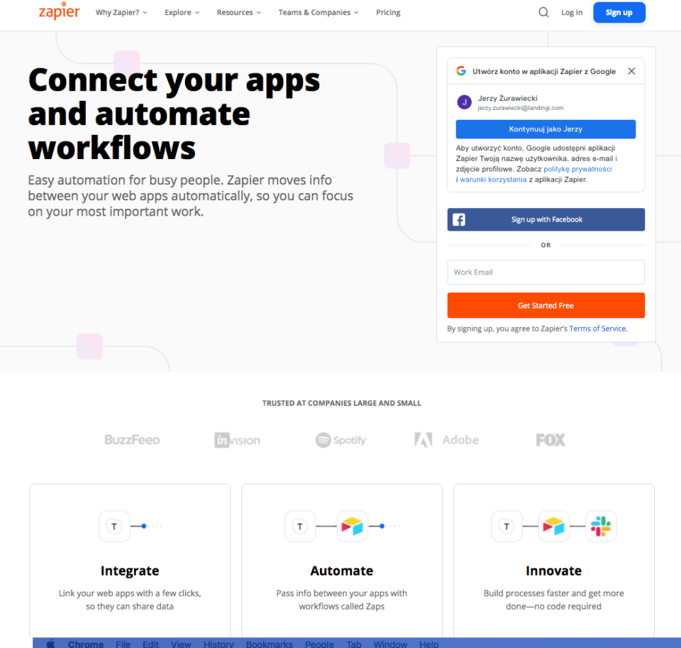 Integrate your platform with Zapier