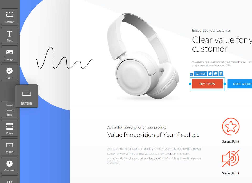 Ecommerce landing pages