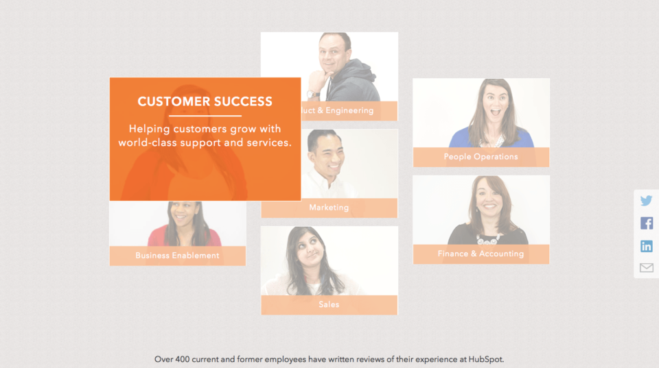 hubspot landing page