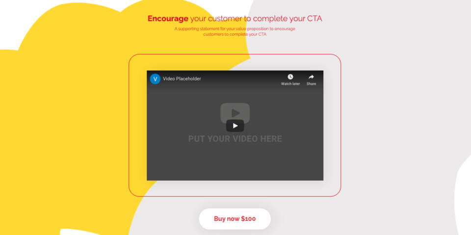 Product landing page 3