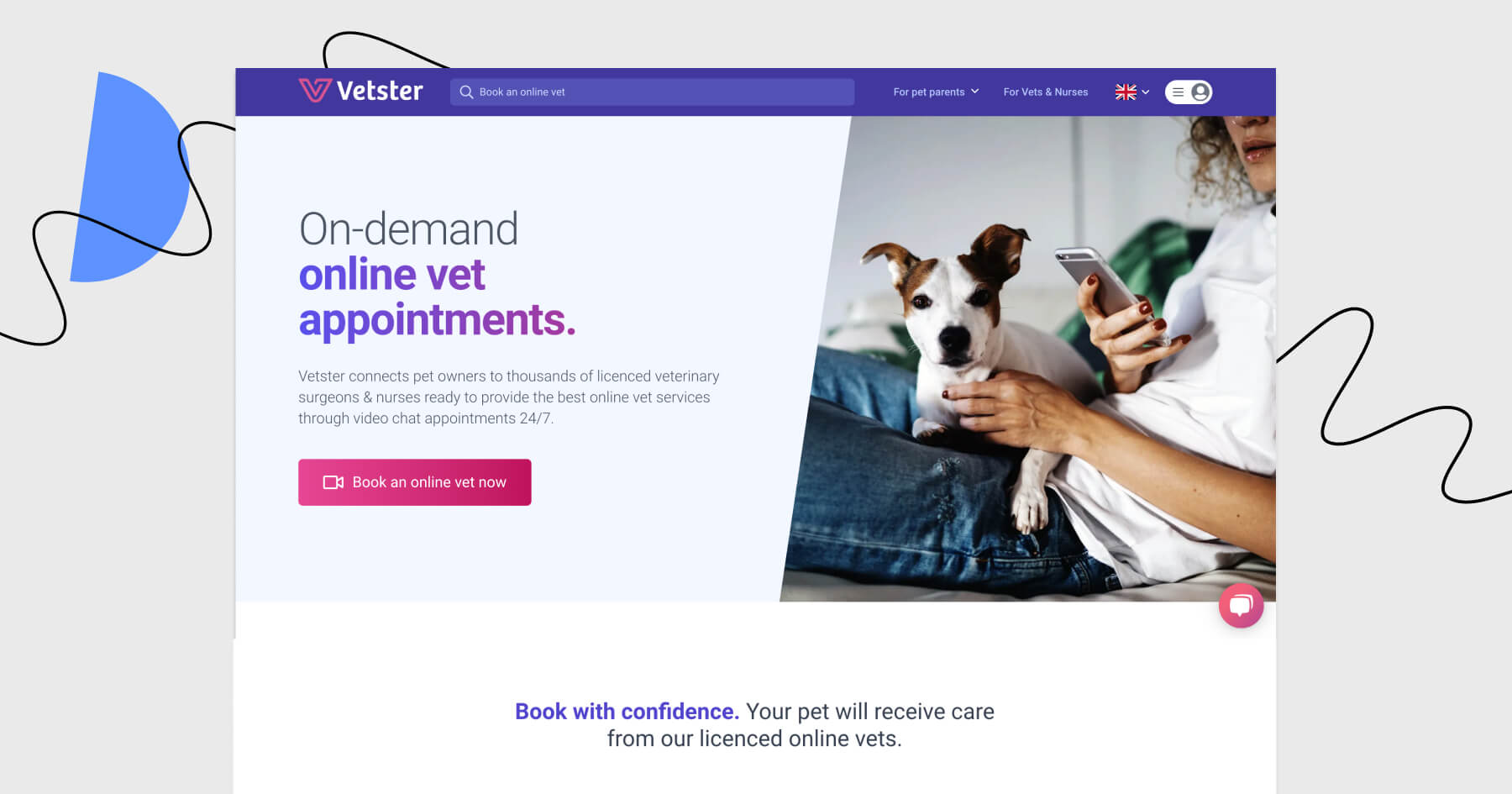 Landing Page of the Week 59 It's high time we talked about vet on demand